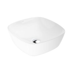 Ksuro 103 umywalka 40x40 cm nablatowa kwadratowa z powłoką Intelligent Coat biała 20807000