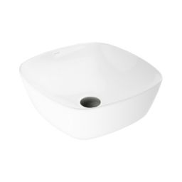 Ksuro 103 umywalka 40x40 cm nablatowa kwadratowa z powłoką Intelligent Coat biała 20807000