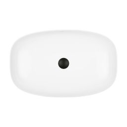 Ksuro 103 umywalka 60x38 cm nablatowa prostokątna z powłoką Intelligent Coat biała 20809000