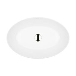 Ksuro 104 umywalka 52x34,5 cm nablatowa owalna z powłoką Intelligent Coat biała 20810000