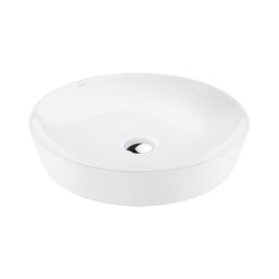 Ksuro 105 umywalka 49 cm nablatowa okrągła z powłoką Intelligent Coat biała 20811000