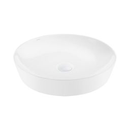 Ksuro 105 umywalka 49 cm nablatowa okrągła z powłoką Intelligent Coat biała 20811000