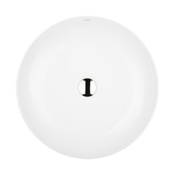 Ksuro 105 umywalka 49 cm nablatowa okrągła z powłoką Intelligent Coat biała 20811000