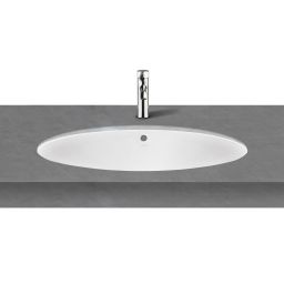Ksuro 110 umywalka 68x34 cm podblatowa owalna biała 20015000