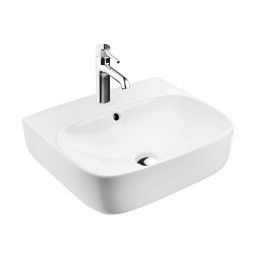 Ksuro 107 umywalka 50x44,5 cm nablatowa prostokątna z powłoką Intelligent Coat biała 21802000