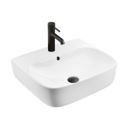 Ksuro 107 umywalka 50x44,5 cm nablatowa prostokątna z powłoką Intelligent Coat biała 21802000