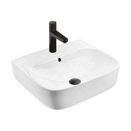 Ksuro 107 umywalka 50x44,5 cm nablatowa prostokątna z powłoką Intelligent Coat biała 21802000