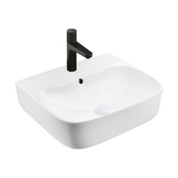 Ksuro 107 umywalka 50x44,5 cm nablatowa prostokątna z powłoką Intelligent Coat biała 21802000