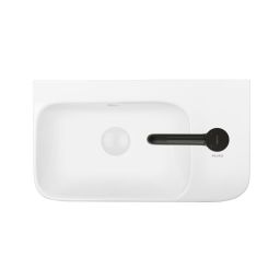 Ksuro 107 umywalka 45x26 cm nablatowa prostokątna prawa biała 21004000