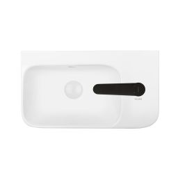 Ksuro 107 umywalka 45x26 cm nablatowa prostokątna prawa biała 21004000