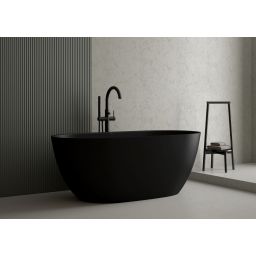 Ksuro 02 wanna wolnostojąca 160x74 cm owalna czarny mat 32003030