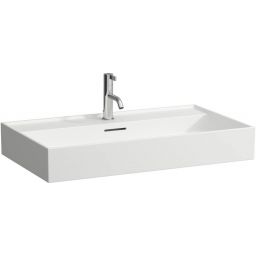 Laufen Kartell umywalka 80x46 cm prostokątna ścienna-meblowa biała H8103367571041
