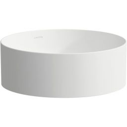 Laufen Living umywalka 37 cm okrągła nablatowa biała H8114357571121