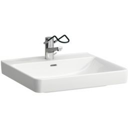 Laufen Pro Liberty umywalka 60x55 cm prostokątna ścienna dla niepełnosprawnych biała H8119500001041
