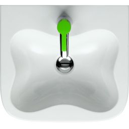 Laufen Florakids umywalka 45x41 cm ścienna półokrągła biała H8150310001041