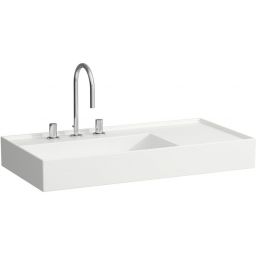 Laufen Kartell umywalka 90x46 cm prostokątna ścienna-meblowa biała H8183380001111