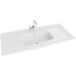 LaVita Minnesota umywalka 121x46,5 cm meblowa biały połysk