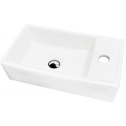 LaVita Gila umywalka 42x23 cm prostokątna nablatowa biała