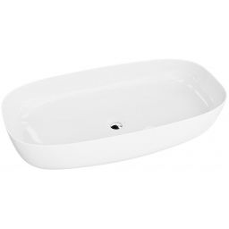 LaVita Kratos umywalka 69,5x36 cm nablatowa biały połysk