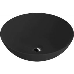 LaVita Rosa umywalka 40x40 cm nablatowa okrągła czarny mat