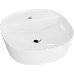 LaVita Pereya Mini umywalka 40,5x40,5 cm nablatowa kwadratowa biały połysk