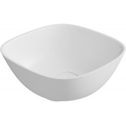 Lavaberg Hav umywalka 40x40 cm kwadratowa nablatowa biały mat 663129041033