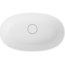 Lavaberg Skinn umywalka 60x36 cm owalna nablatowa biały mat 663130061033