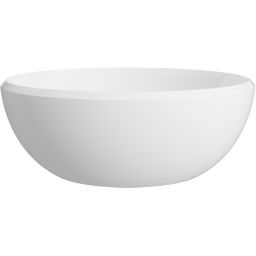 Lavaberg Freya umywalka 38x38 cm okrągła nablatowa biały połysk 663131040003