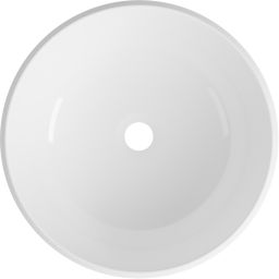 Lavaberg Freya umywalka 38x38 cm okrągła nablatowa biały połysk 663131040003