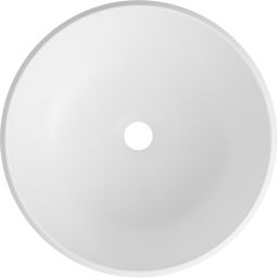 Lavaberg Freya umywalka 38x38 cm okrągła nablatowa biały mat 663131040033