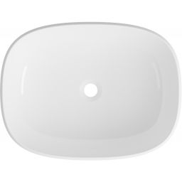 Lavaberg Freya umywalka 55x42 cm prostokątna nablatowa biały połysk 663132060003
