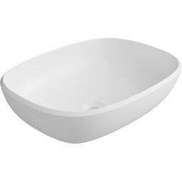 Lavaberg Freya umywalka 55x42 cm prostokątna nablatowa biały mat 663132060033