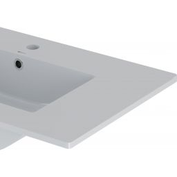 Megstyl Arica umywalka 81x46,5 cm prostokątna wpuszczana biała 3186