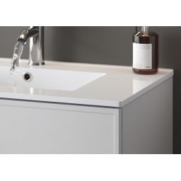 Megstyl Arica umywalka 81x46,5 cm prostokątna wpuszczana biała 3186