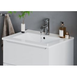 Megstyl Sona umywalka 61x46,5 cm prostokątna wpuszczana biała 3191