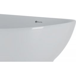 Megstyl Zora umywalka 41x34 cm owalna nablatowa biała 3192