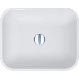 Miraggio Marteen Matt umywalka 49,9x40,1 cm prostokątna nablatowa biały mat 0000655