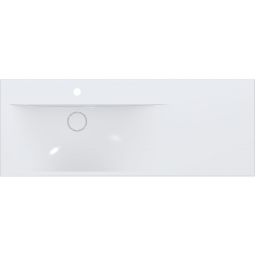 Miraggio Viola umywalka 120x46 cm prostokątna wpuszczana biała 0002660BEZOTWORU
