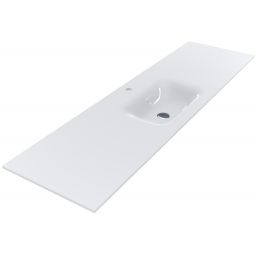 Miraggio Jessel umywalka 180x50 cm prostokątna wpuszczana biała 0002701