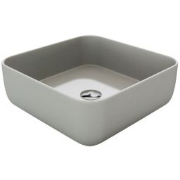 Massi Alizma umywalka 39 cm nablatowa kwadratowa szary mat MSU-0009-MG