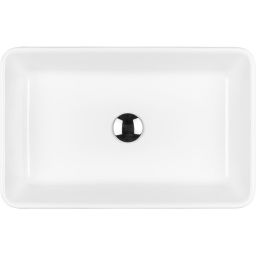 Oltens Fossa umywalka 55x34 cm prostokątna nablatowa biała 40301000