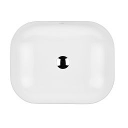 Oltens Josen umywalka 50x39,5 cm nablatowa z powłoką SmartClean biała 40805000