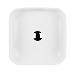 Oltens Hadsel umywalka 38,5x38,5 cm kwadratowa nablatowa biała 40307000