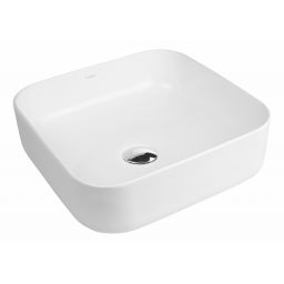Oltens Hadsel umywalka 38,5x38,5 cm kwadratowa nablatowa biała 40307000