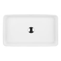 Oltens Solberg umywalka 62x41,5 cm prostokątna nablatowa biała 40318000