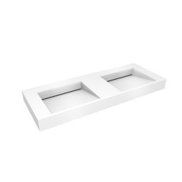 Oltens Stila umywalka 120x45 cm ścienna LavaForm biały połysk 40004000