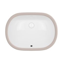 Oltens Gapa umywalka 56x41 cm podblatowa z powłoką SmartClean owalna biała 40604000