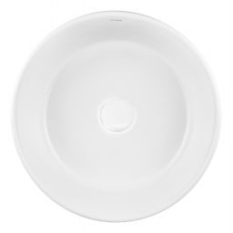 Oltens Lagde umywalka 40x40 cm okrągła nablatowa biała 40316000