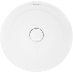 Oltens Jagala umywalka 32x32 cm okrągła nablatowa biała 40317000