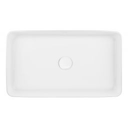 Oltens Solberg umywalka 62x41,5 cm prostokątna nablatowa biała 40318000